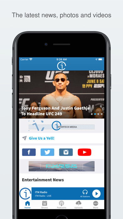Emulate iPhone app ITM Radio using MyAndroid