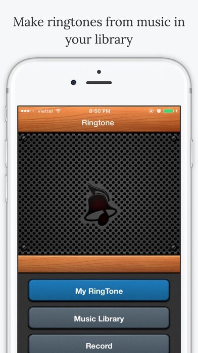 Emulate iPhone app iTone - Create Your Ringtones using MyAndroid