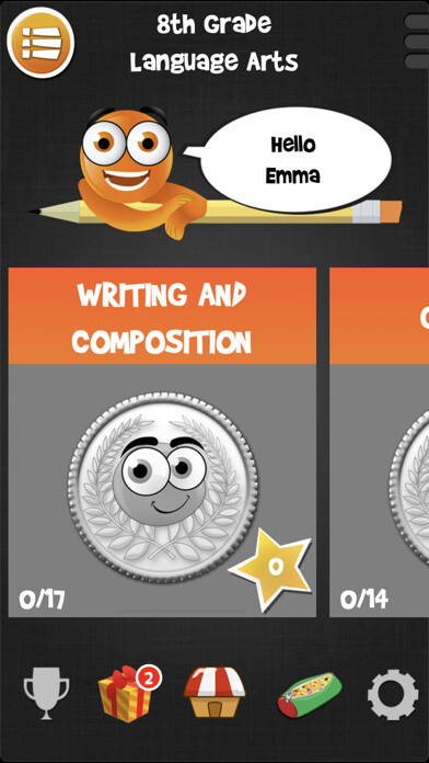 Emulate iPhone app iTooch 8th Grade Language Arts using MyAndroid Emulate iPhone app iTooch 8th Grade Language Arts using MyAndroid