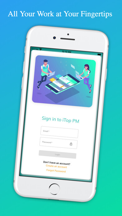 Emulate iPhone app iTOP 5PM- Project Management using MyAndroid