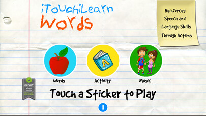 Emulate iPhone app iTouchilearn Words for Preschool Reading, Spelling, Speech Skills using MyAndroid Emulate iPhone app iTouchilearn Words for Preschool Reading, Spelling, Speech Skills using MyAndroid