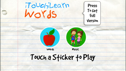 Emulate iPhone app iTouchilearn Words Free for Preschool Reading, Spelling, Speech Skills using MyAndroid Emulate iPhone app iTouchilearn Words Free for Preschool Reading, Spelling, Speech Skills using MyAndroid
