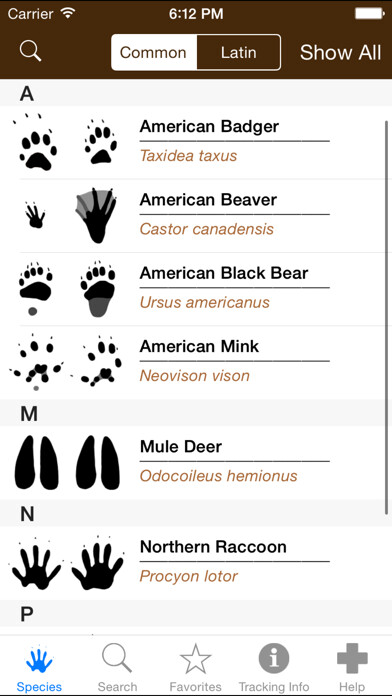 Emulate iPhone app iTrack Wildlife Lite using MyAndroid