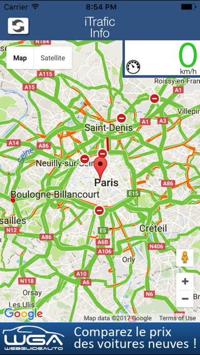 Emulate iPhone app iTrafic Info : info trafic using MyAndroid Emulate iPhone app iTrafic Info : info trafic using MyAndroid