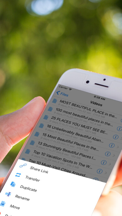 Emulate iPhone app iTransfer for Cloud Drives using MyAndroid