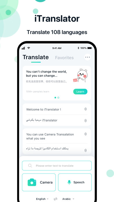 Emulate iPhone app iTranslator-All languages using MyAndroid
