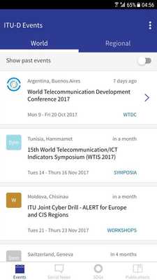Emulate Android APK ITU-D Events