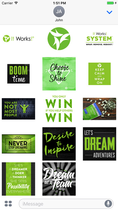 Emulate iPhone app It Works! Stickers using MyAndroid Emulate iPhone app It Works! Stickers using MyAndroid