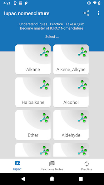 Run android online APK IUPAC Nomenclature Chemistry from MyAndroid or emulate IUPAC Nomenclature Chemistry using MyAndroid Run android online APK IUPAC Nomenclature Chemistry from MyAndroid or emulate IUPAC Nomenclature Chemistry using MyAndroid