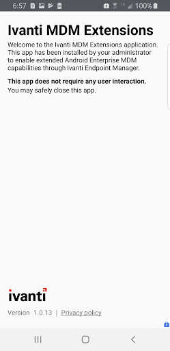 Run android online APK Ivanti MDM Extensions from MyAndroid or emulate Ivanti MDM Extensions using MyAndroid