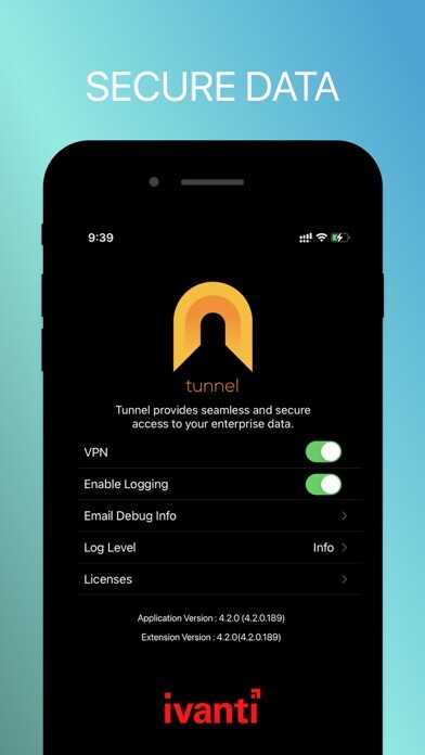 Emulate iPhone app Ivanti Tunnel™ using MyAndroid