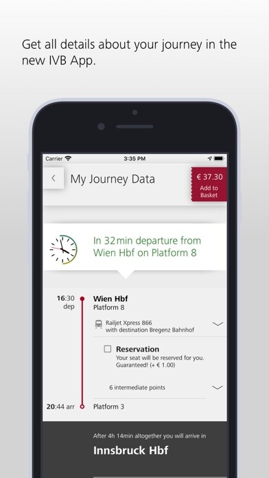 Emulate iPhone app IVB Tickets using MyAndroid