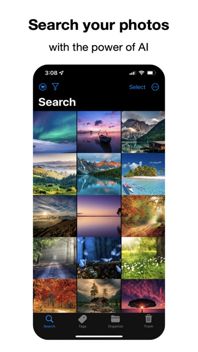 Emulate iPhone app iViz - Photo Search & Cleaner using MyAndroid