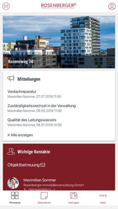 Emulate iPhone app IV Rosenberger GmbH using MyAndroid