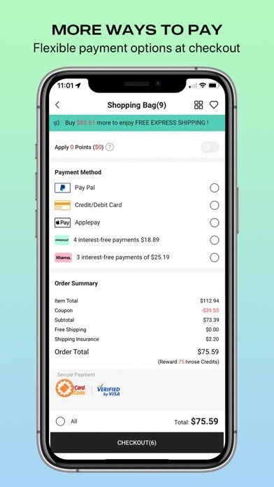 Emulate iPhone app IvRose-Online Fashion Boutique using MyAndroid Emulate iPhone app IvRose-Online Fashion Boutique using MyAndroid
