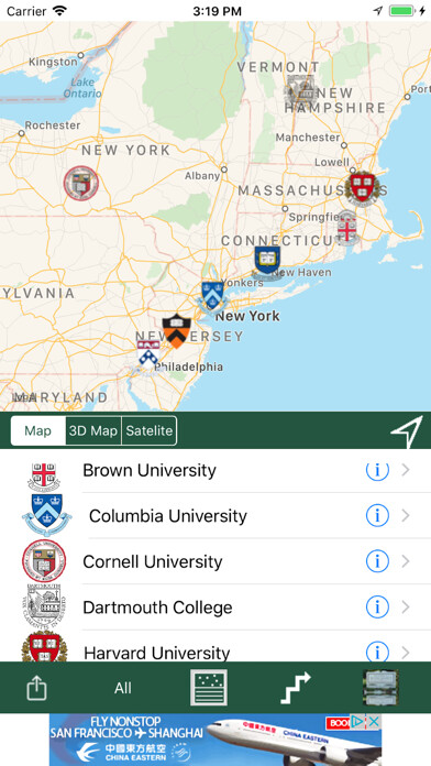 Emulate iPhone app Ivy League Navigator using MyAndroid Emulate iPhone app Ivy League Navigator using MyAndroid