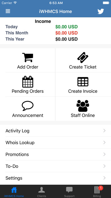 Emulate iPhone app iWHMCS using MyAndroid Emulate iPhone app iWHMCS using MyAndroid