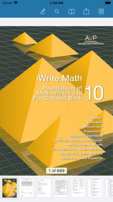 Emulate iPhone app iWriteMath FPC 10 Workbook using MyAndroid Emulate iPhone app iWriteMath FPC 10 Workbook using MyAndroid