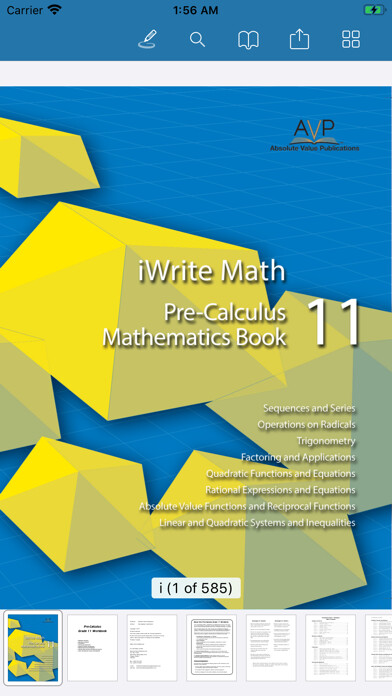 Emulate iPhone app iWriteMath PreCalculus 11 using MyAndroid Emulate iPhone app iWriteMath PreCalculus 11 using MyAndroid