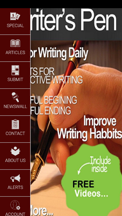 Emulate iPhone app iWriter - Writing Techniques using MyAndroid Emulate iPhone app iWriter - Writing Techniques using MyAndroid