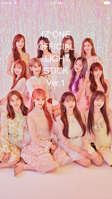 Emulate iPhone app IZ*ONE Light Stick using MyAndroid