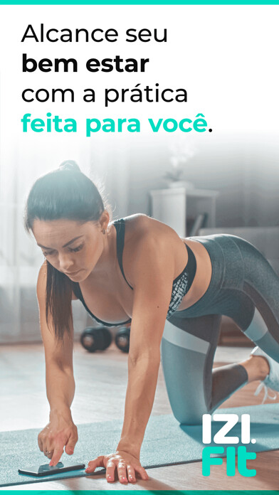 Emulate iPhone app izi.fit - exercícios em casa using MyAndroid