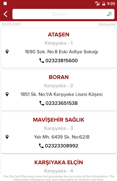 Run android online APK Izmir On-Call Pharmacy from MyAndroid or emulate Izmir On-Call Pharmacy using MyAndroid