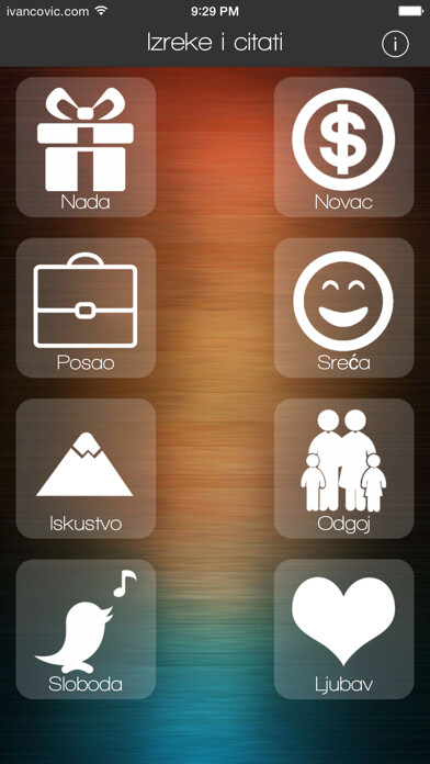 Emulate iPhone app Izreke i citati using MyAndroid Emulate iPhone app Izreke i citati using MyAndroid