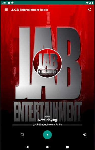 Emulate J.A.B Entertainment Radio from MyAndroid or run J.A.B Entertainment Radio using MyAndroid