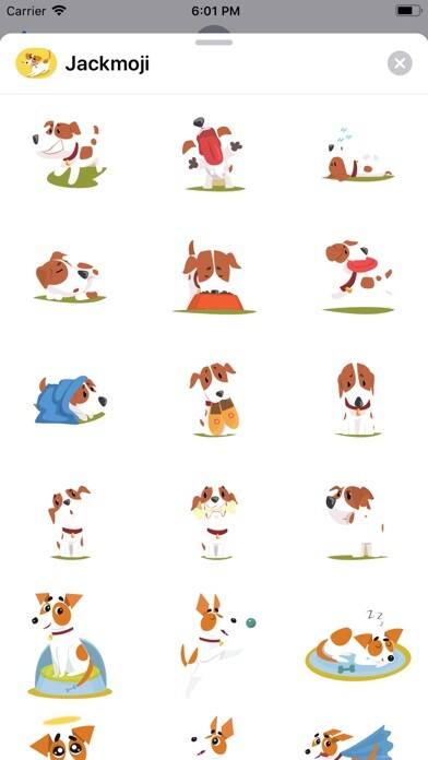 Emulate iPhone app JackMoji - Pet Emoji & Sticker using MyAndroid Emulate iPhone app JackMoji - Pet Emoji & Sticker using MyAndroid