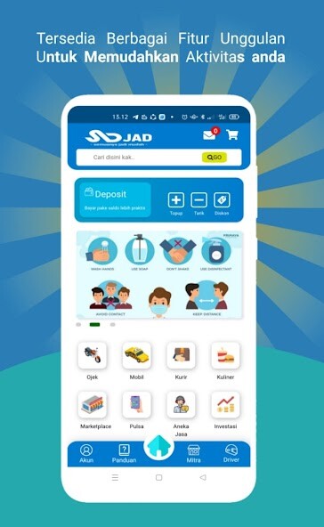 Run android online APK JAD - TAXI, OJEK, PULSA & PPOB from MyAndroid or emulate JAD - TAXI, OJEK, PULSA & PPOB using MyAndroid Run android online APK JAD - TAXI, OJEK, PULSA & PPOB from MyAndroid or emulate JAD - TAXI, OJEK, PULSA & PPOB using MyAndroid