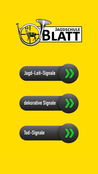 Emulate iPhone app Jagdsignale using MyAndroid