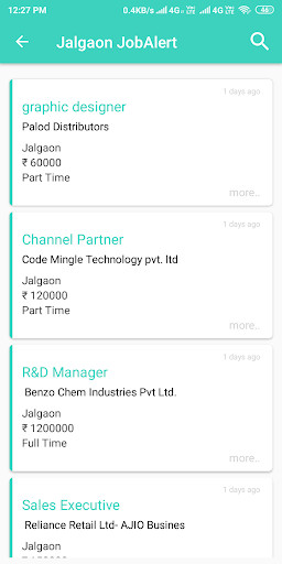 Run android online APK Jalgaon JobAlert from MyAndroid or emulate Jalgaon JobAlert using MyAndroid