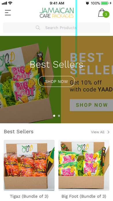 Emulate iPhone app Jamaican Care Packages using MyAndroid Emulate iPhone app Jamaican Care Packages using MyAndroid