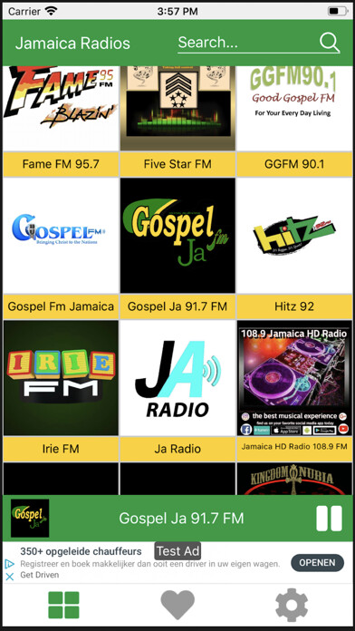 Emulate iPhone app Jamaican Radios using MyAndroid