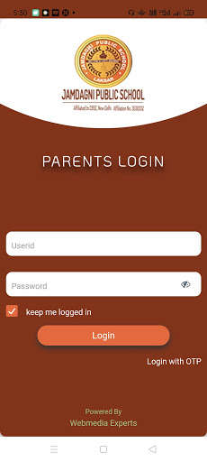 Run android online APK Jamdagni Public School Parents App from MyAndroid or emulate Jamdagni Public School Parents App using MyAndroid