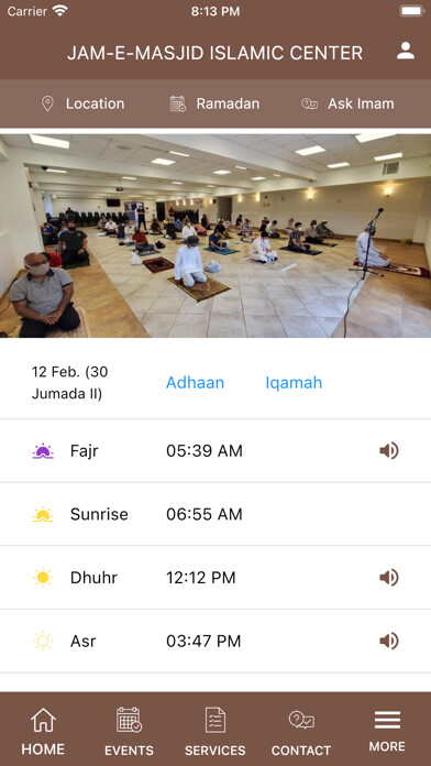 Emulate iPhone app Jam-e-Masjid Islamic Center using MyAndroid Emulate iPhone app Jam-e-Masjid Islamic Center using MyAndroid