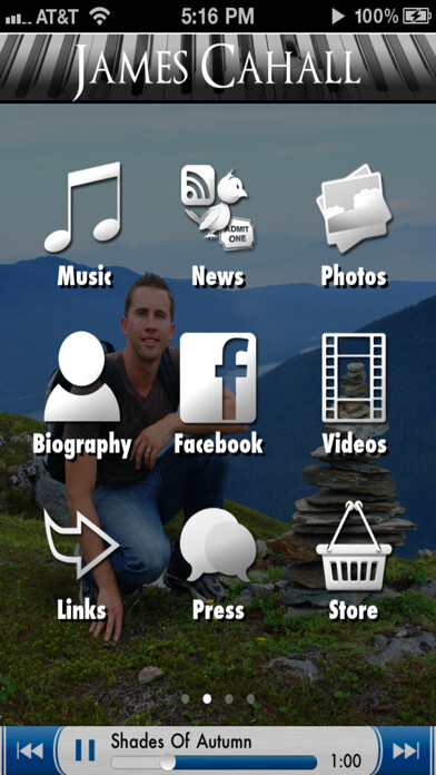 Emulate iPhone app James Cahall - New Age Piano using MyAndroid Emulate iPhone app James Cahall - New Age Piano using MyAndroid