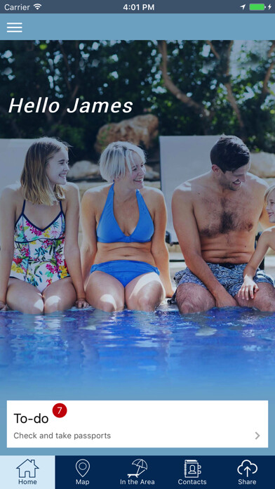 Emulate iPhone app James Villas Travellers using MyAndroid