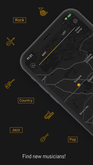 Emulate iPhone app Jams - Musician finder using MyAndroid Emulate iPhone app Jams - Musician finder using MyAndroid
