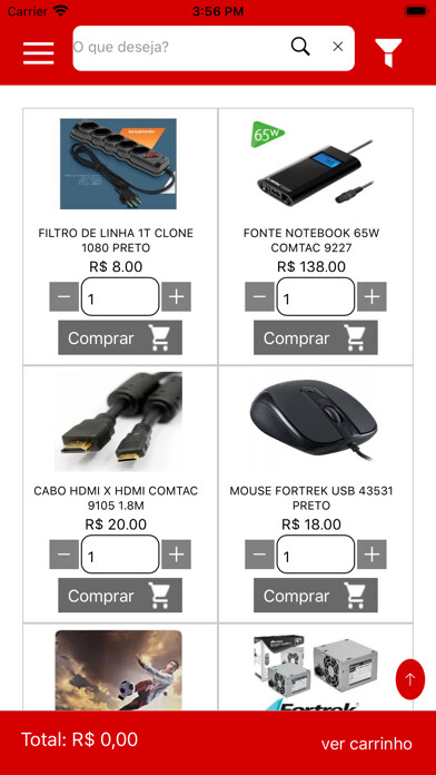 Emulate iPhone app JAMSOFT Informática using MyAndroid