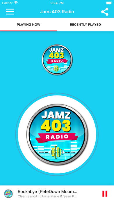Emulate iPhone app Jamz403 Radio using MyAndroid