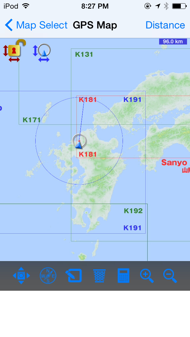 Emulate iPhone app Japan Chart Navi using MyAndroid Emulate iPhone app Japan Chart Navi using MyAndroid