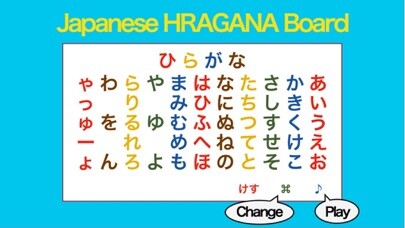 Emulate iPhone app Japanese HIRAGANA Board using MyAndroid Emulate iPhone app Japanese HIRAGANA Board using MyAndroid
