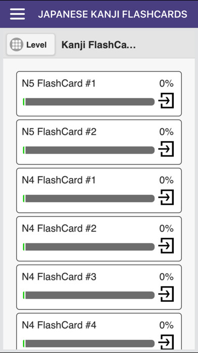 Emulate iPhone app Japanese Kanji Flashcards using MyAndroid Emulate iPhone app Japanese Kanji Flashcards using MyAndroid