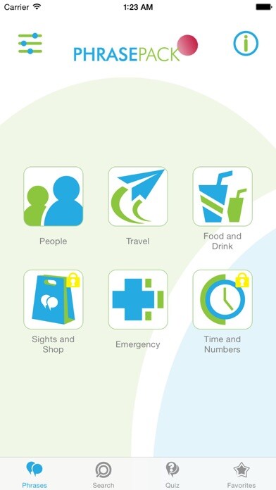 Emulate iPhone app Japanese Phrasebook - Travel in Japan with ease using MyAndroid