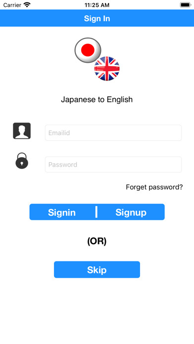 Emulate iPhone app Japanese to English using MyAndroid