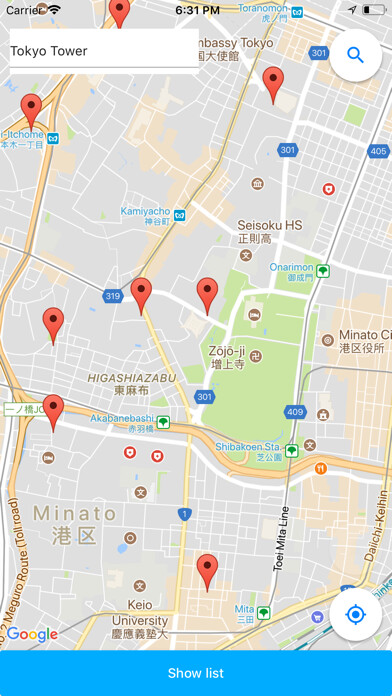 Emulate iPhone app JAPAN Hospital Guide using MyAndroid Emulate iPhone app JAPAN Hospital Guide using MyAndroid