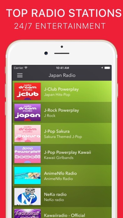 Emulate iPhone app Japan Radio - ???? - Anime using MyAndroid
