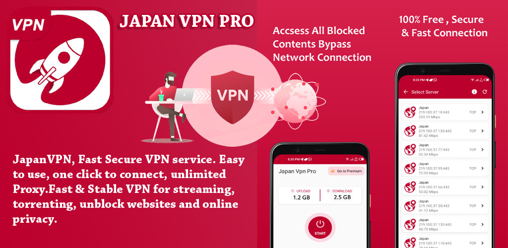 Run android online APK Japan Vpn Pro from MyAndroid or emulate Japan Vpn Pro using MyAndroid